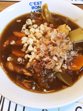 ササミでヘルシーに☆簡単カレーそば