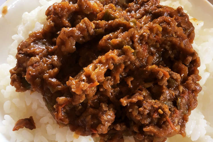 簡単時短うまたんキーマカレー レシピ 作り方 By だめかみすか クックパッド 簡単おいしいみんなのレシピが376万品