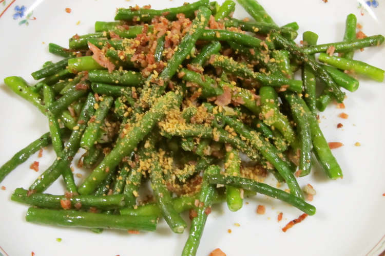 ささげ豆のベーコン炒め レシピ 作り方 By マリレーヌ クックパッド 簡単おいしいみんなのレシピが365万品