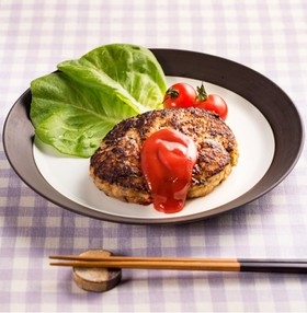 カロリー控えめ! エノキ入りハンバーグ