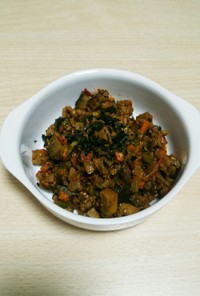 高野豆腐とごぼうの和風カレー