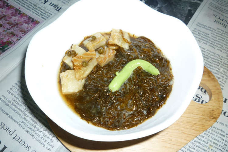 生もずくと干しタラ 実山椒のタパス レシピ 作り方 By Aranjuez5 クックパッド 簡単おいしいみんなのレシピが363万品