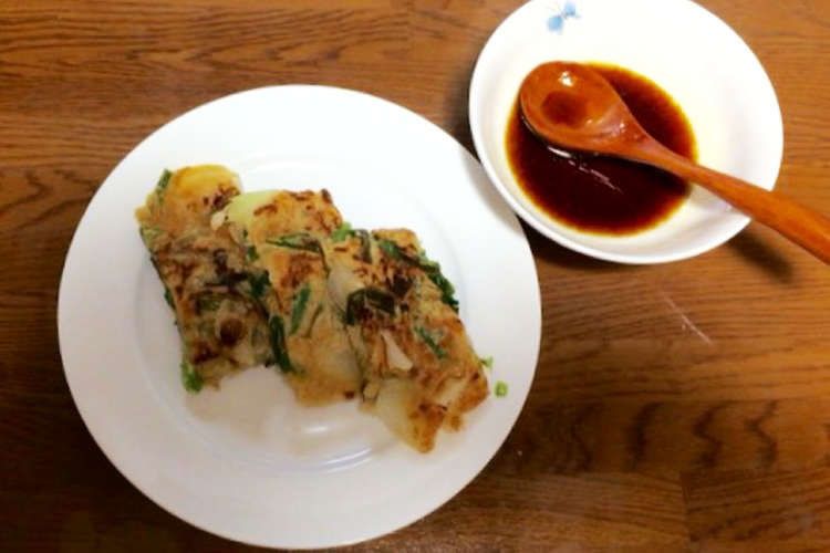 ニラとエノキと玉ねぎの野菜チヂミ レシピ 作り方 By アン子ちゃん クックパッド