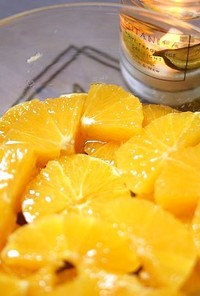 オレンジの蜂蜜漬け