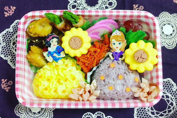 簡単 プリンセス キャラ弁 レシピ 作り方 By ３匹の大ぶたママ クックパッド 簡単おいしいみんなのレシピが355万品