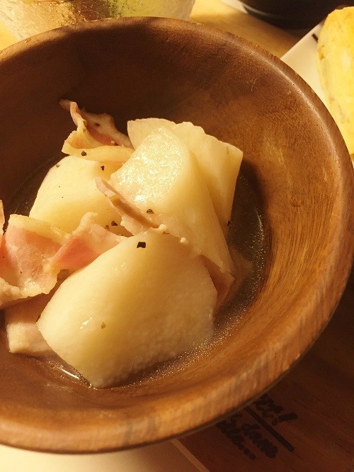長芋のコンソメ煮の画像