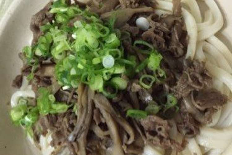 牛肉ときのこのしぐれ煮うどん レシピ 作り方 By Stiara クックパッド