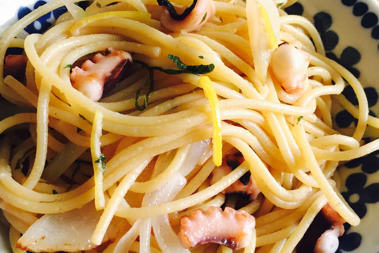 タコとレモンの爽やかパスタ レシピ 作り方 By でぐーのりん クックパッド
