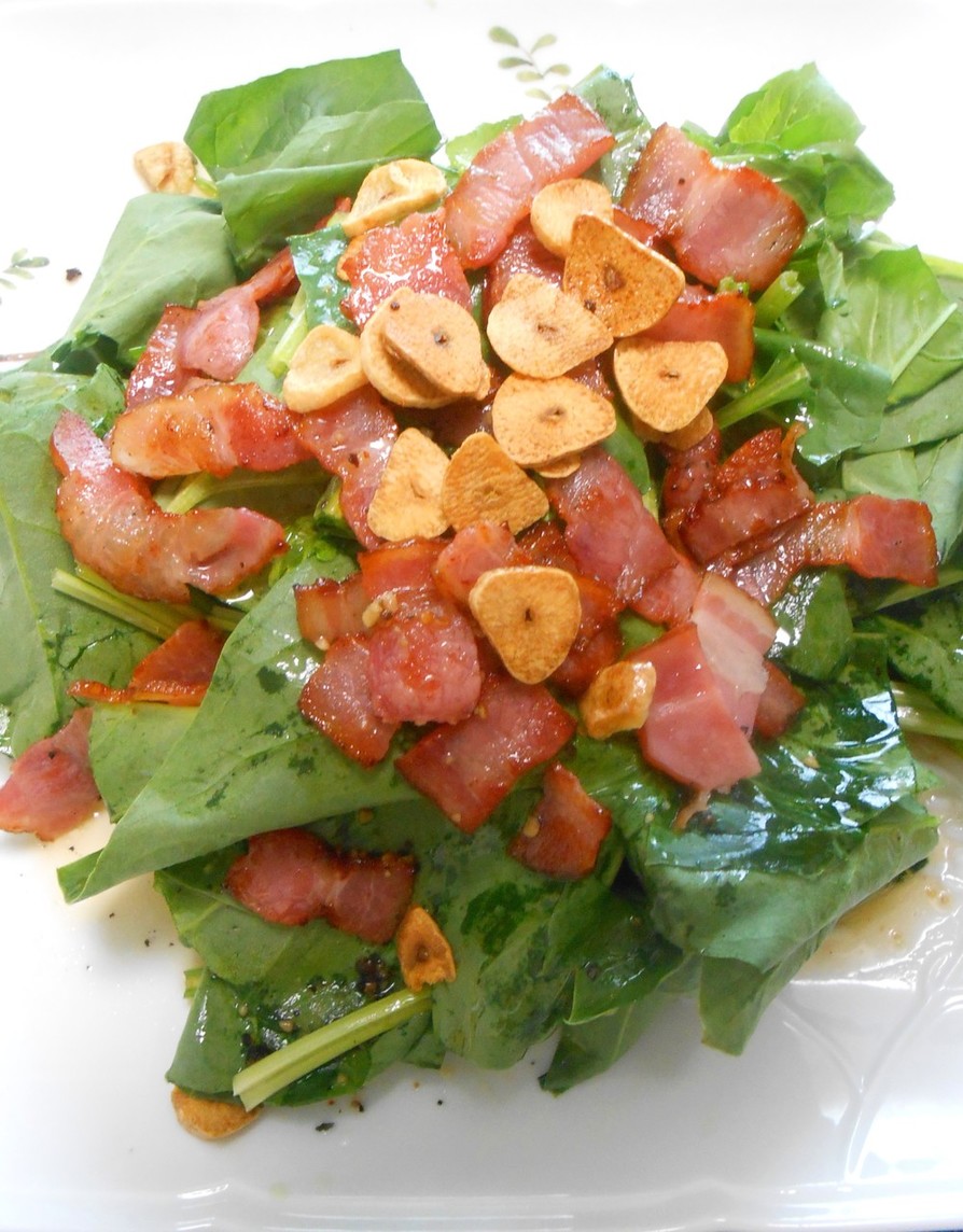 ローストガーリックとベーコンほうれん草のディップのレシピ