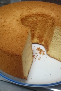 米粉で作るヘルシーメイプルシフォンケーキ