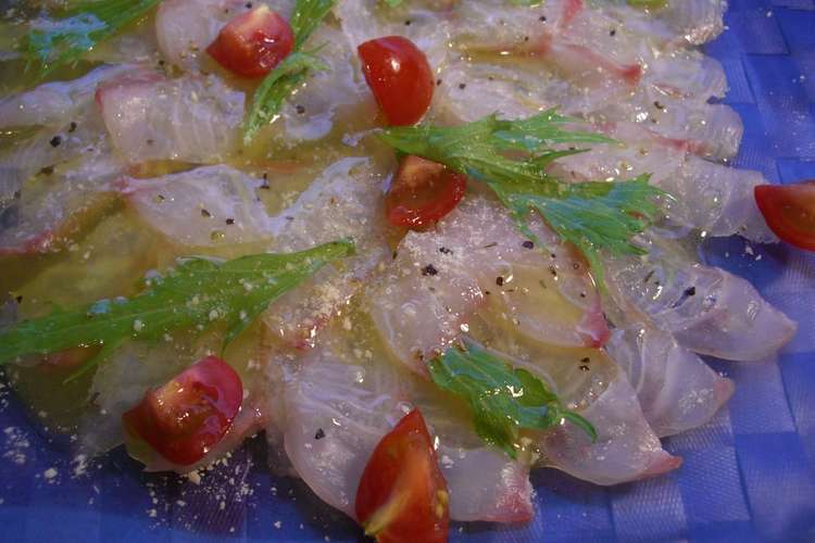 石鯛 石垣鯛 のカルパッチョ レシピ 作り方 By 戦うコックサン クックパッド 簡単おいしいみんなのレシピが353万品