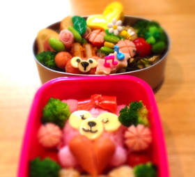 キャラ弁簡単おかずウインナーダッフィー