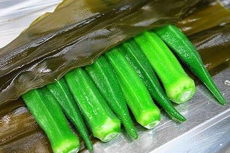 オクラの昆布締め レシピ 作り方 By Foo クックパッド