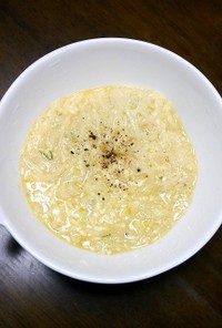 からだにやさしい！素麺豆腐カルボナーラ