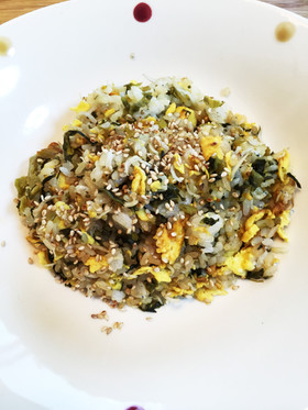 シンプル美味い!じゃこ入り高菜チャーハン