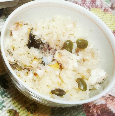 ❇枝豆と鮎の炊き込みご飯❇の写真