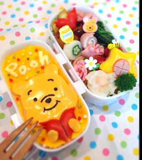 キャラ弁簡単プーさん可愛いキャラ弁おかず