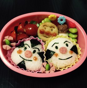 キャラ弁 おむすびまん こむすびまん弁当 By エナリ クックパッド 簡単おいしいみんなのレシピが316万品