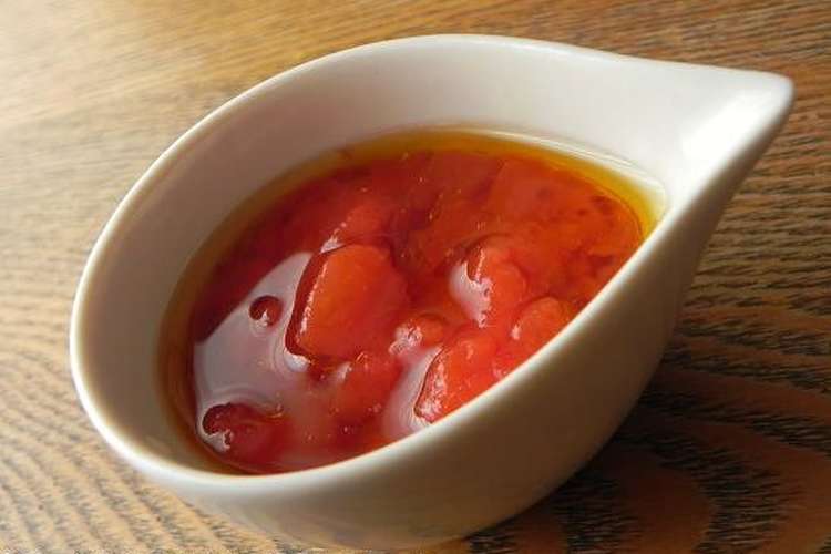 トマトの缶詰で簡単 トマトドレッシング レシピ 作り方 By 140 わんたるママ クックパッド 簡単おいしいみんなのレシピが352万品