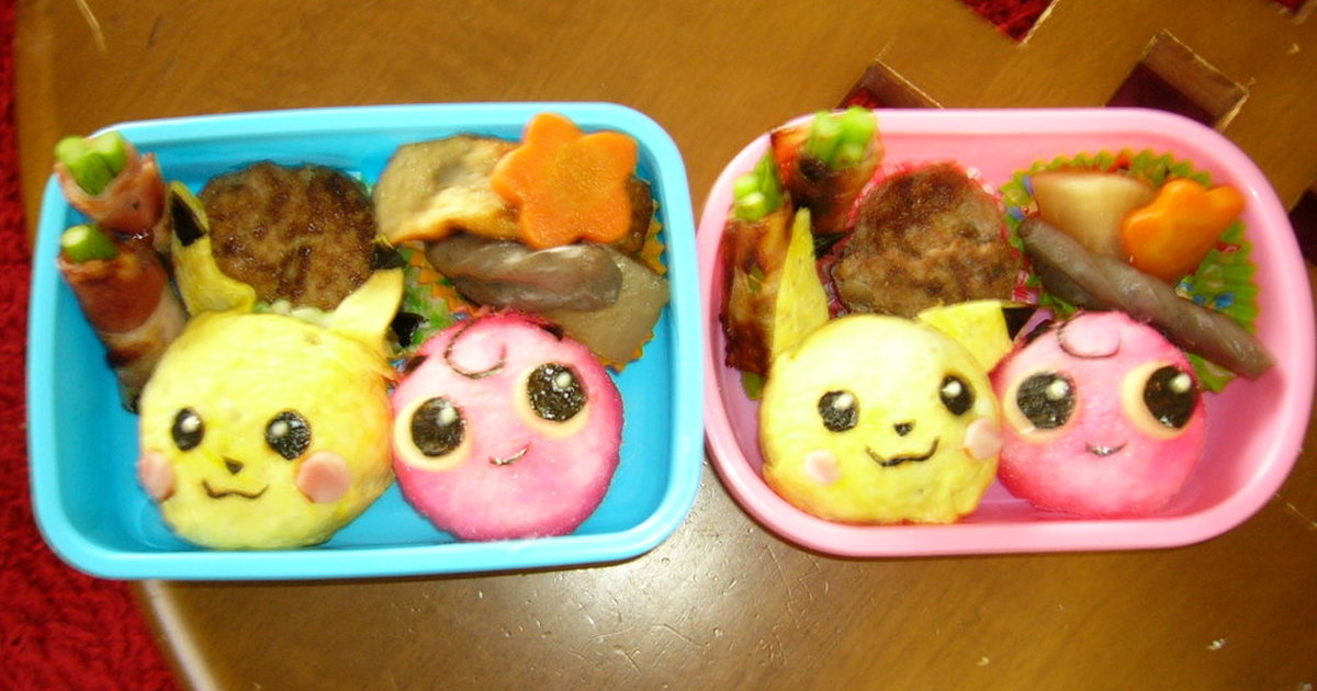 ピカチューとプリンのキャラ弁 レシピ 作り方 By はなむん クックパッド