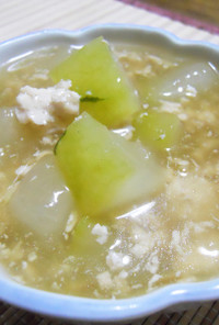 冬瓜と鶏そぼろの餡かけスープ