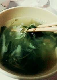 簡単海藻スープ(*^^*)