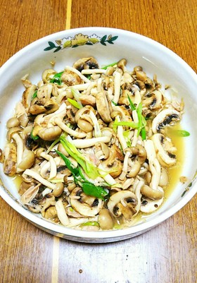 箸が止まらない❗電子レンジで無限キノコ❗