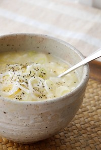 玉子スープかけごはん★香味ペーストで簡単
