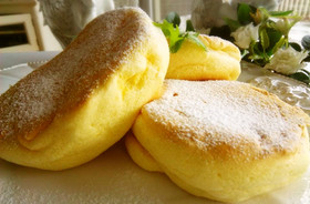 幸せのパンケーキ風ふわふわパンケーキ♬