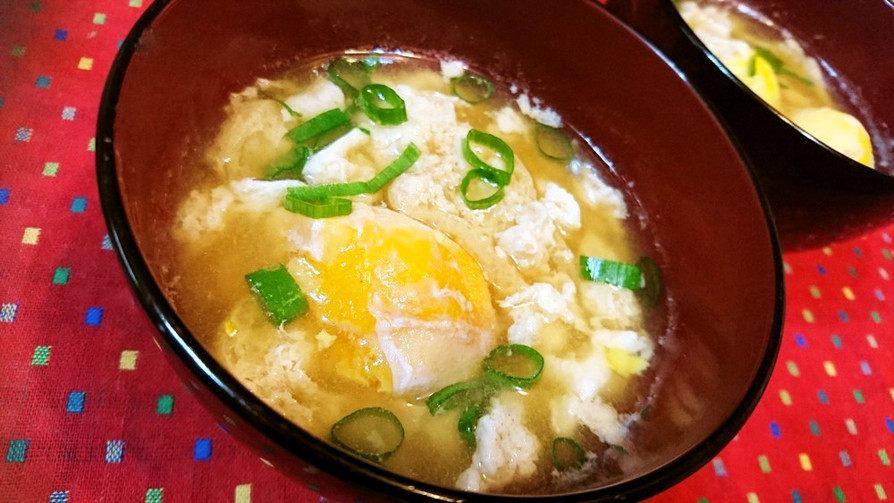 ぷりっぷり★濃厚【冷凍卵とアゲの味噌汁】の画像