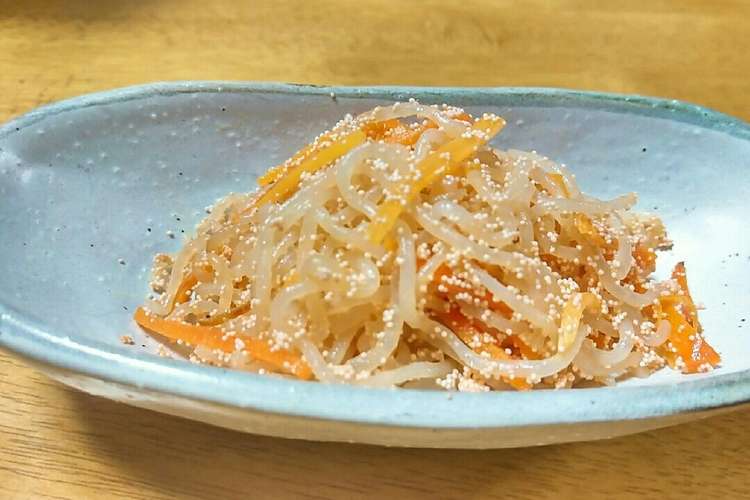 簡単美味 しらたきと人参の明太バター炒め レシピ 作り方 By らいはなまり クックパッド 簡単おいしいみんなのレシピが354万品