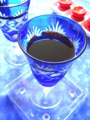 水ゼリー黒蜜添えの写真