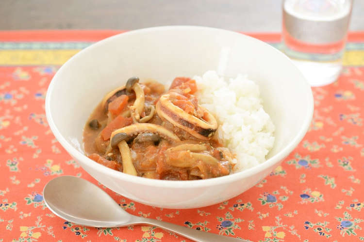 妊娠 授乳に 15分でイカトマトカレー レシピ 作り方 By 月とみのり クックパッド