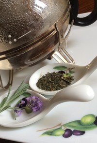 ラベンダー緑茶