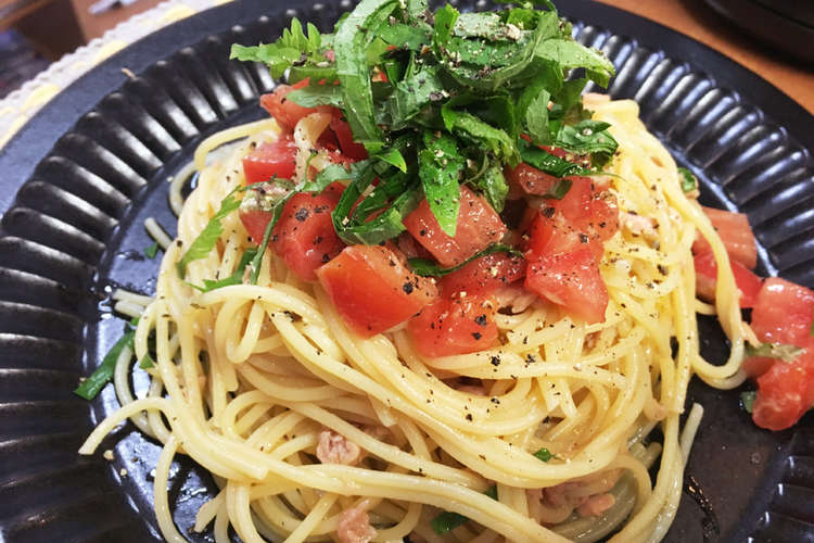 アヒージョオイルでトマトとツナ冷製パスタ レシピ 作り方 By たかz クックパッド 簡単おいしいみんなのレシピが366万品