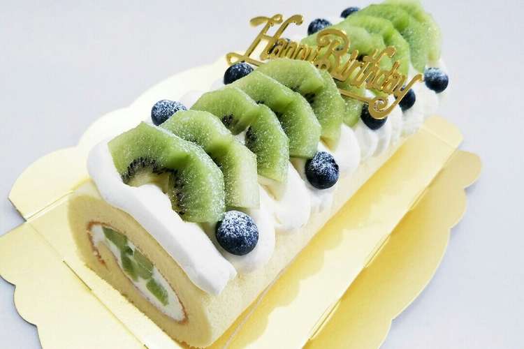 ふわふわ キウイロールケーキ レシピ 作り方 By ときんときん クックパッド