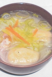 白玉団子と野菜のスープ