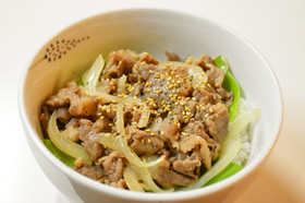 生塩糀の牛丼