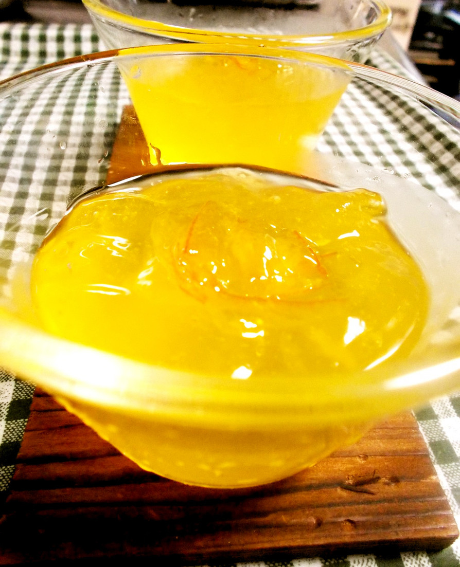 ファンタオレンジの水まんじゅう風デザートの画像