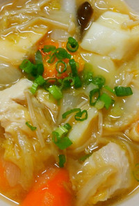 八宝菜風✾鶏むね肉とイカと白菜の中華煮❁