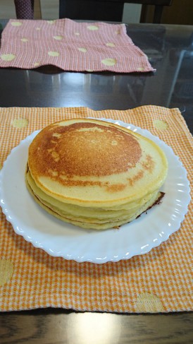 高野豆腐の粉入りホットケーキ♪