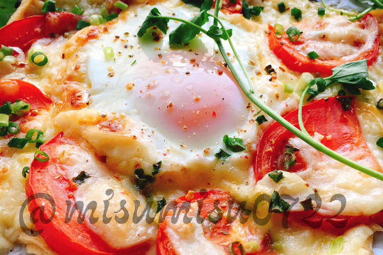 簡単油揚げピザ トマトにんにくビスマルク レシピ 作り方 By Misumisu07 クックパッド