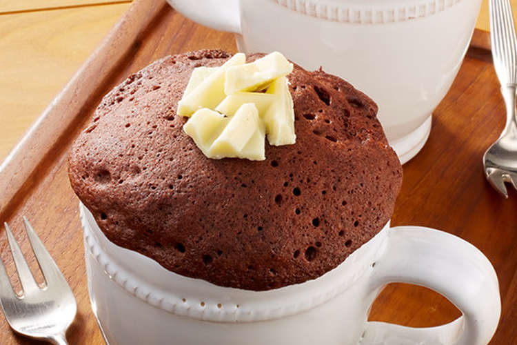 ココアとホワイトチョコのマグカップケーキ レシピ 作り方 By Meito クックパッド 簡単おいしいみんなのレシピが350万品