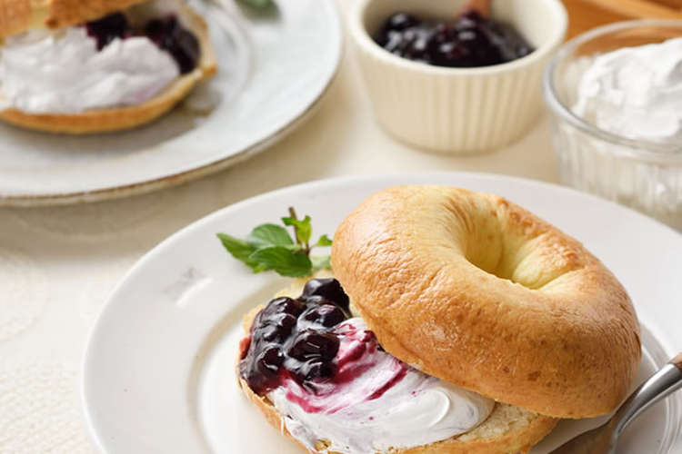 Hmベーグル With ホイップマリーム レシピ 作り方 By マリーム クックパッド 簡単おいしいみんなのレシピが355万品