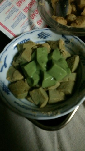 低糖質・抹茶豆乳✨わらび餅【オオバコ餅】