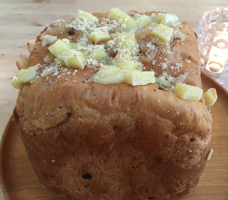 HB☆ベーコンチーズのオリーブ簡単パンの画像
