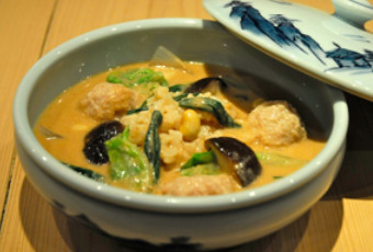 【食育】肉団子の胡麻坦々風スープご飯の画像
