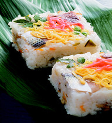 【伝統料理】押し抜き寿司の写真
