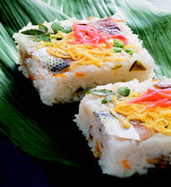 【伝統料理】押し抜き寿司の画像