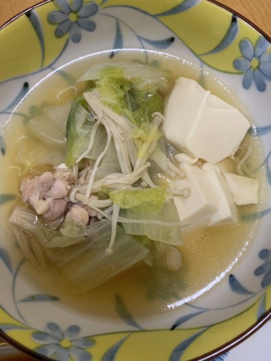 白菜と豆腐の煮物の写真